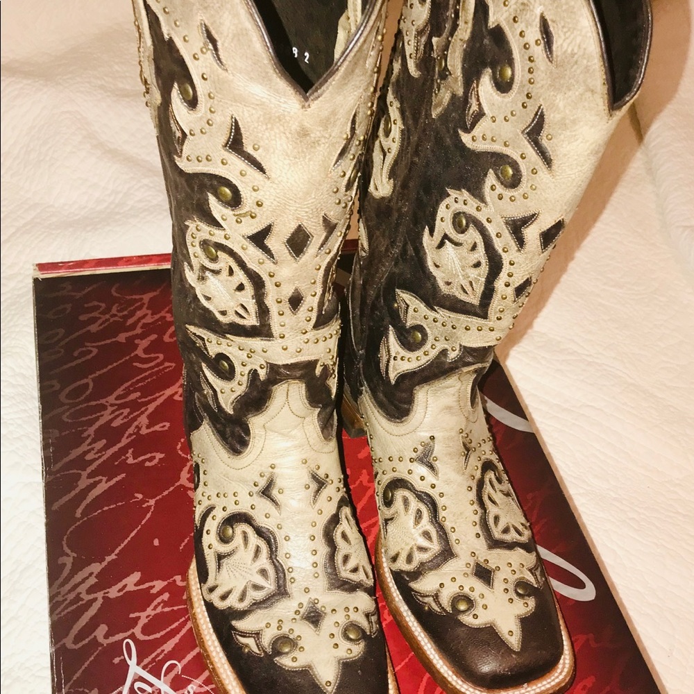 Lucchese Tabacco and Desert leather boots